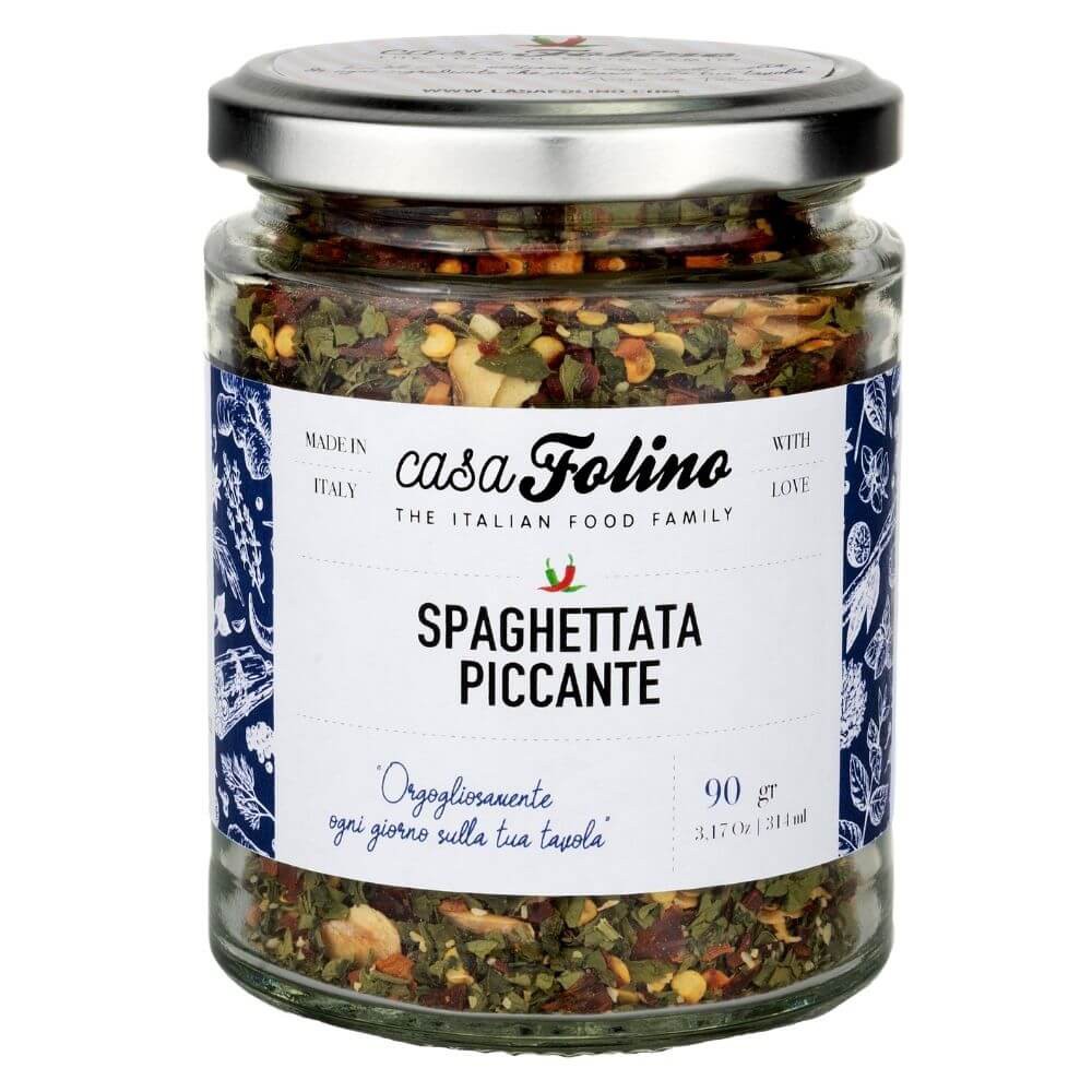 Spaghettata aglio, olio e peperoncino piccante in vaso 80 g